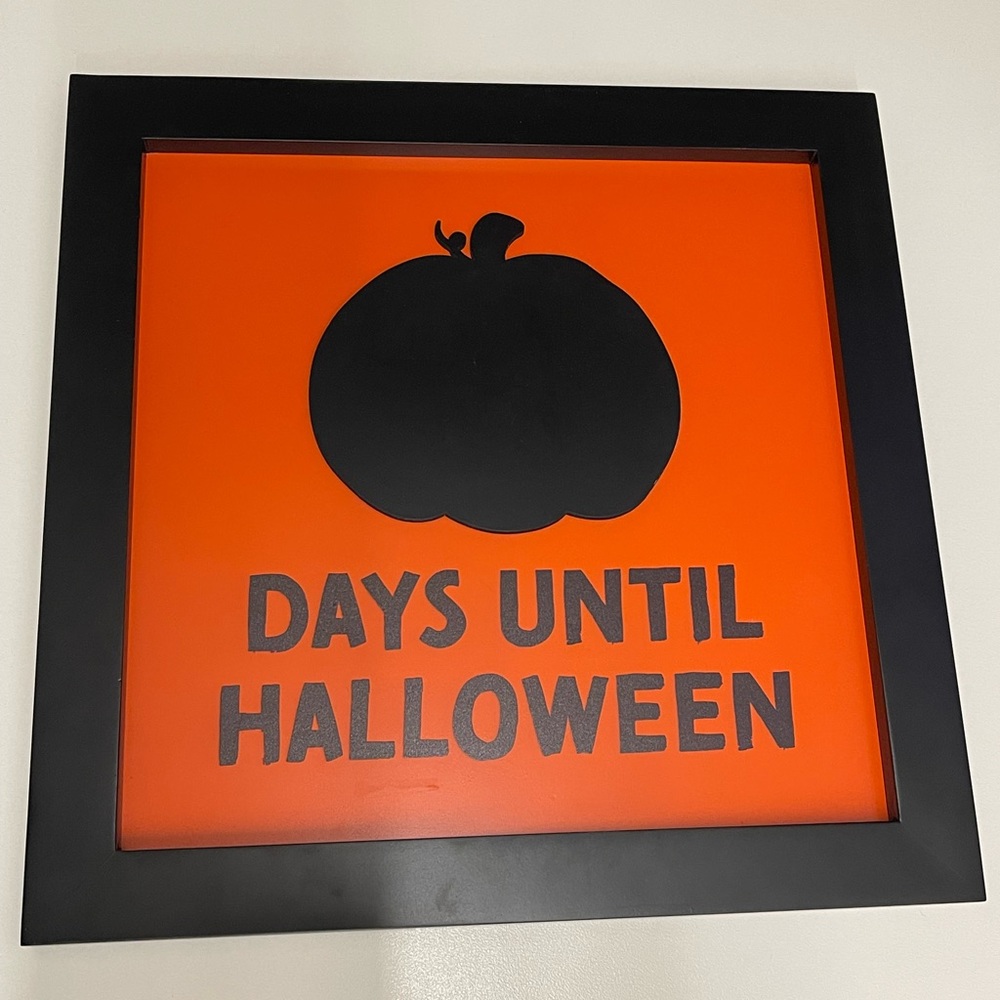 Halloween chalk board